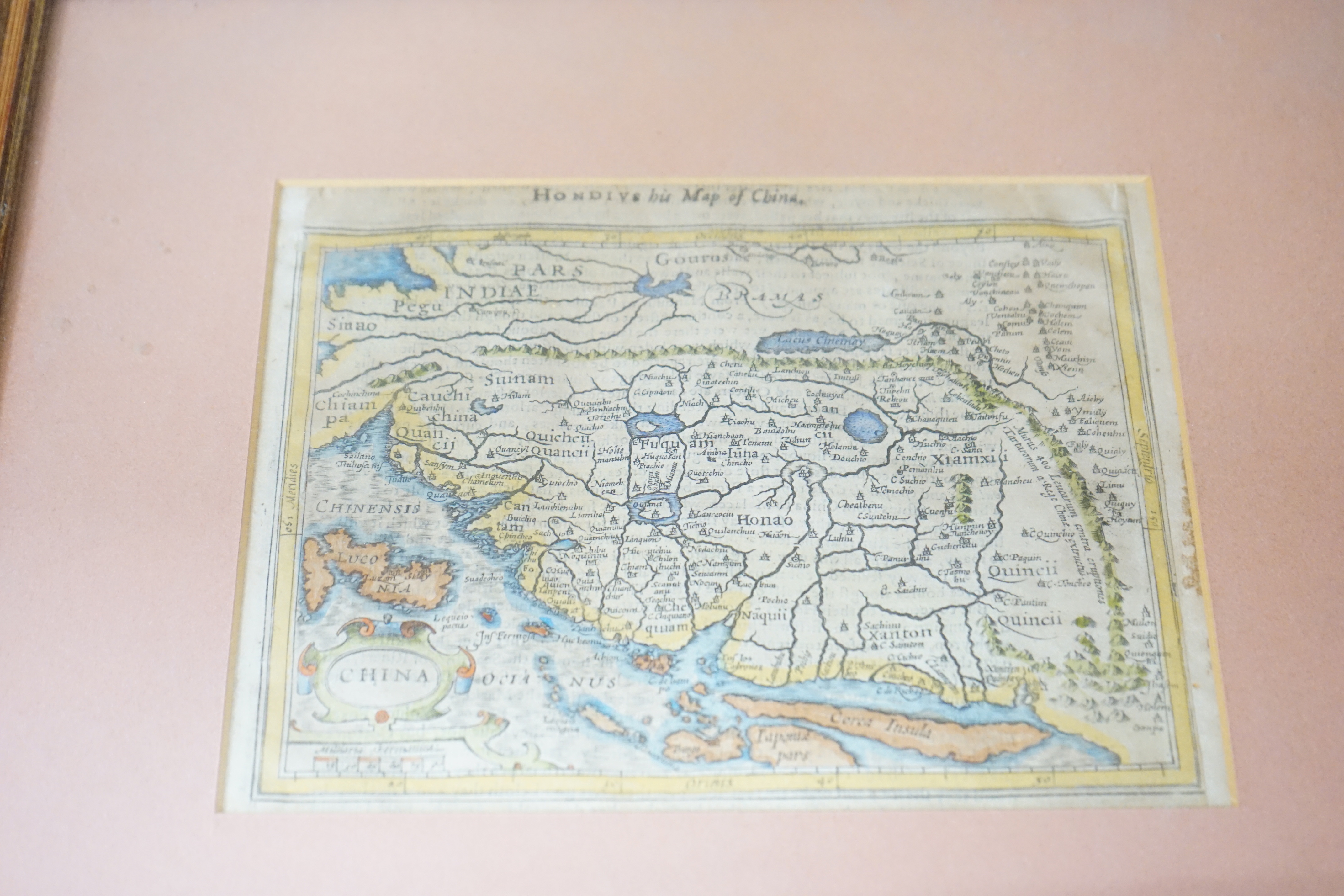 Gerard Mercator (1512-1594) two hand coloured maps comprising Natolia, Asia Minor and China, published J. Hondius, largest 30 x 29cm